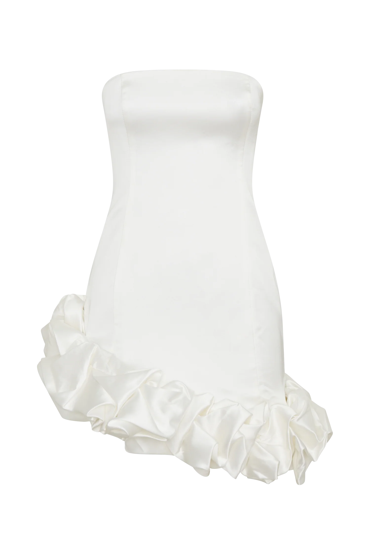 Alba Bubble Mini Dress - White